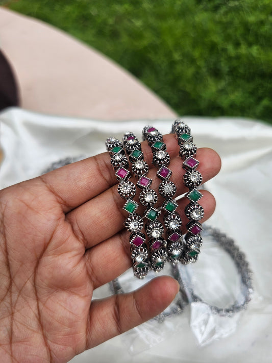 Oxidized bangles