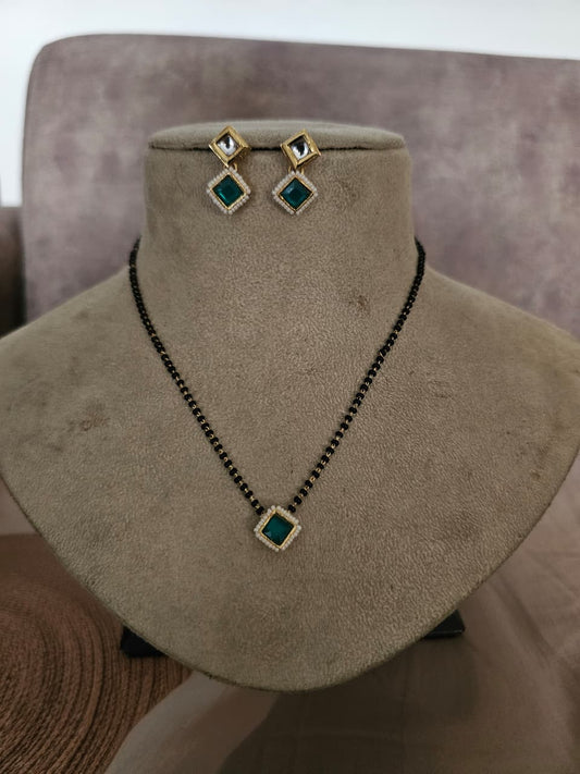Mangalsutra with earrings