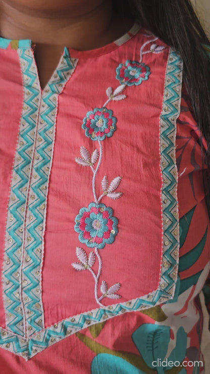 Pure Cotton Printed 3-Piece Suit